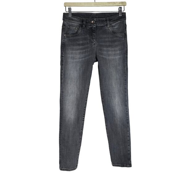 Brunello Cucinelli Extra Skinny Jeans Made In Italy Luxury Designer Gray Size 4 - Picture 1 of 10